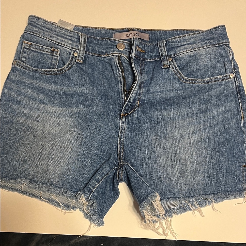 Joe's Jeans Light Blue Frayed Denim Shorts